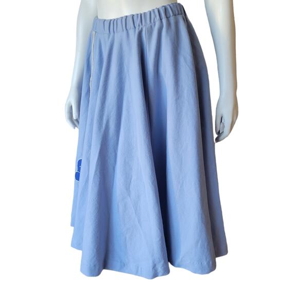 Handmade 1960s Light Blue Poodle Skirt Sz M Rockabilly Cosplay Costume Retro - Picture 7 of 10